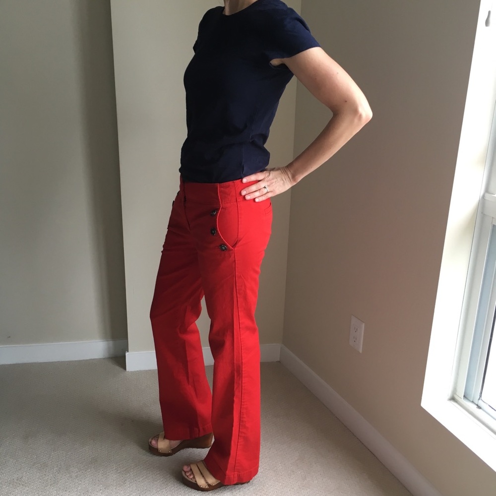 Loft Size 2 Red Sailor Pant
